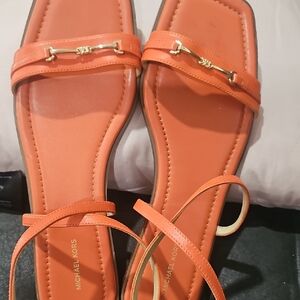Michael Kors Orange Strap Sandals